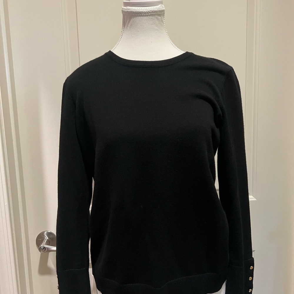 Investments Black Knit Top